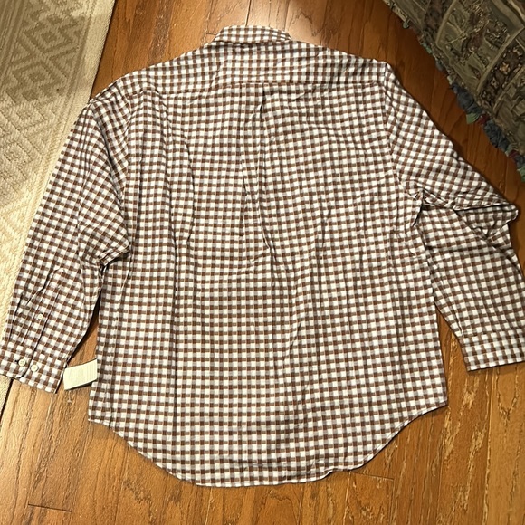 American Modern Alexander Julian Brown Checkered Button Down - Picture 5 of 5